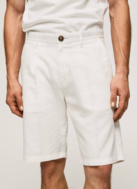 muškarci slonovača arkin chino kratke hlače s naborima Pepe Jeans JZ8H1128