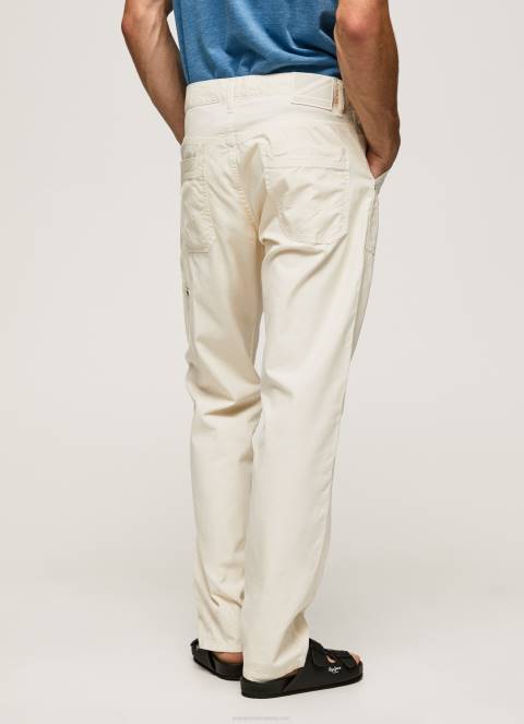 muškarci slonovača newton radničke kargo hlače Pepe Jeans JZ8H1123