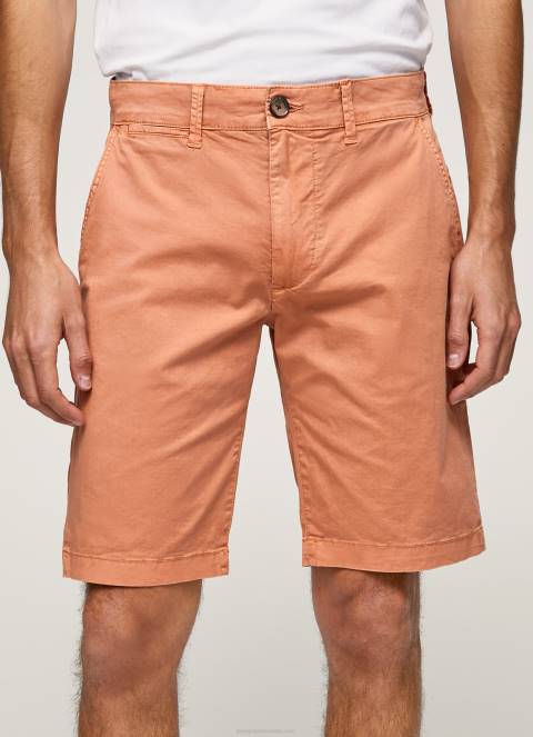 muškarci tikvica naranča pamučne chino kratke hlače Pepe Jeans JZ8H1132