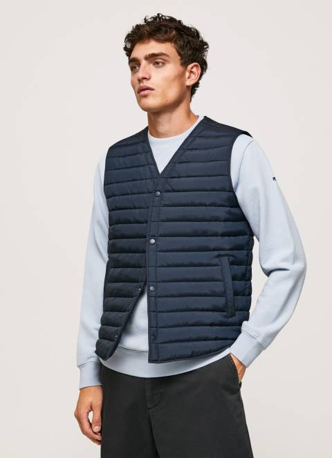 muškarci dulwich podstavljeni prsluk s gumbima Pepe Jeans JZ8H845