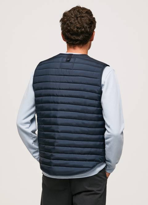 muškarci dulwich podstavljeni prsluk s gumbima Pepe Jeans JZ8H845