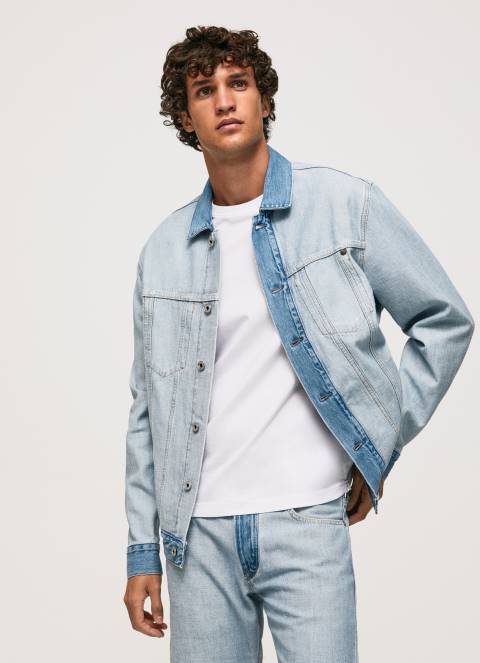 muškarci traper traper jakna okrenuta iznutra Pepe Jeans JZ8H848