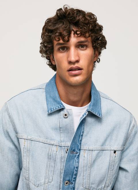 muškarci traper traper jakna okrenuta iznutra Pepe Jeans JZ8H848