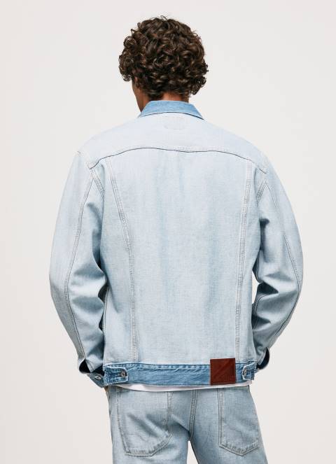 muškarci traper traper jakna okrenuta iznutra Pepe Jeans JZ8H848