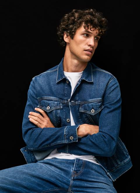 muškarci traper traper jakna regularnog kroja Pepe Jeans JZ8H823