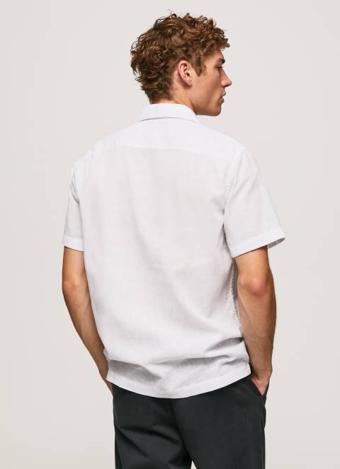 muškarci bijela Lastingham majica kratkih rukava Pepe Jeans JZ8H1060