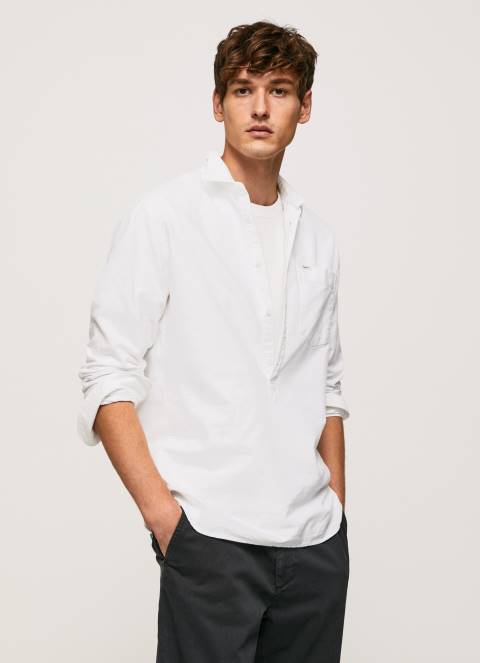 muškarci bijela Lawson oksfordska košulja regularnog kroja Pepe Jeans JZ8H1044