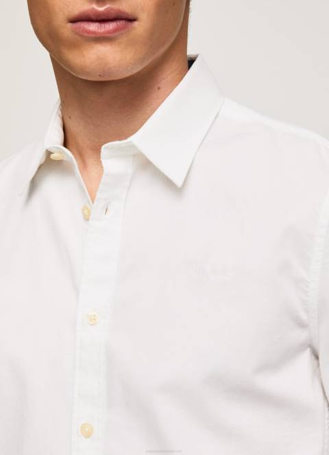 muškarci bijela limerick uska košulja Pepe Jeans JZ8H1024