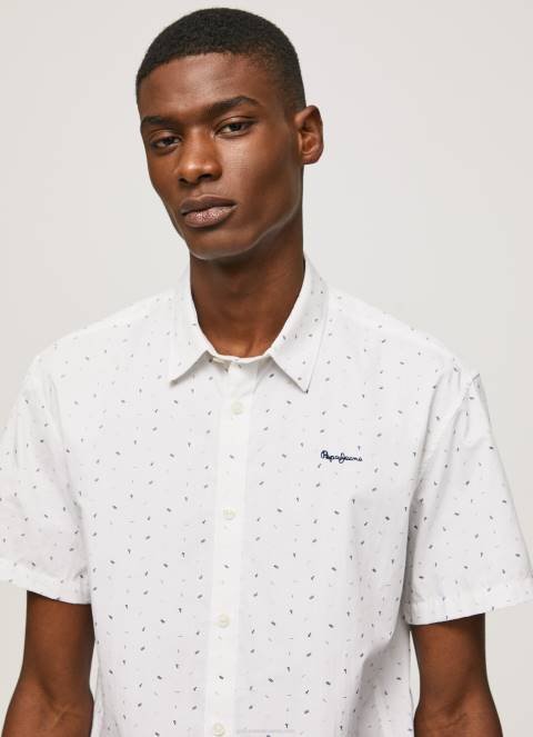 muškarci bijela lindenberg majica kratkih rukava Pepe Jeans JZ8H1063