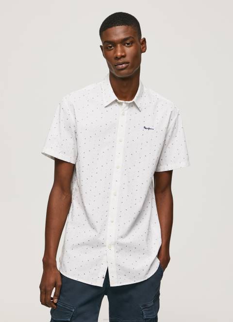 muškarci bijela lindenberg majica kratkih rukava Pepe Jeans JZ8H1063