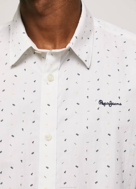 muškarci bijela lindenberg majica kratkih rukava Pepe Jeans JZ8H1063