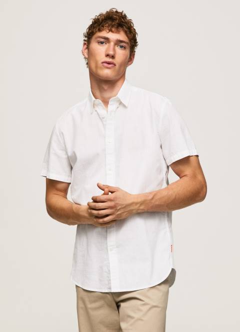 muškarci bijela lothersdale košulja kratkih rukava Pepe Jeans JZ8H1069