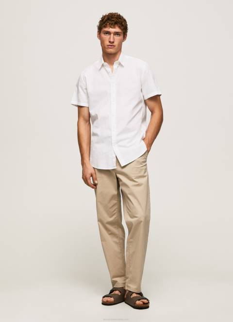 muškarci bijela lothersdale košulja kratkih rukava Pepe Jeans JZ8H1069