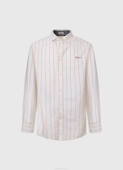 muškarci bijela lynton oksfordska košulja redovnog kroja Pepe Jeans JZ8H1034