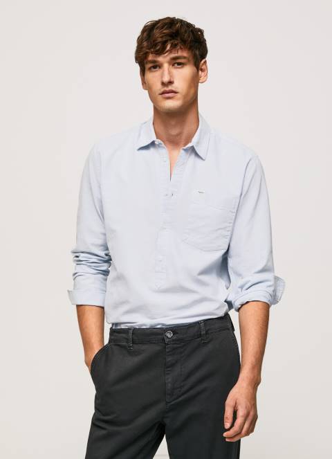 muškarci bjelilo plavo Lawson oksfordska košulja regularnog kroja Pepe Jeans JZ8H1052