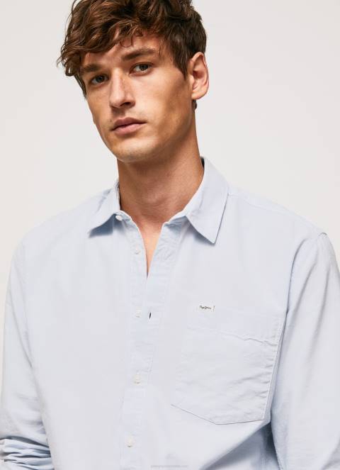 muškarci bjelilo plavo Lawson oksfordska košulja regularnog kroja Pepe Jeans JZ8H1052