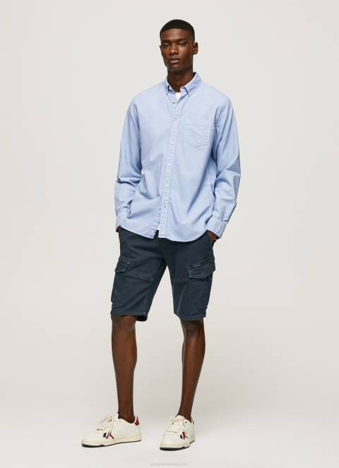 muškarci bjelilo plavo fabio oxford košulja regularnog kroja Pepe Jeans JZ8H1027