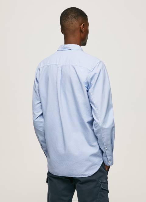 muškarci bjelilo plavo fabio oxford košulja regularnog kroja Pepe Jeans JZ8H1027