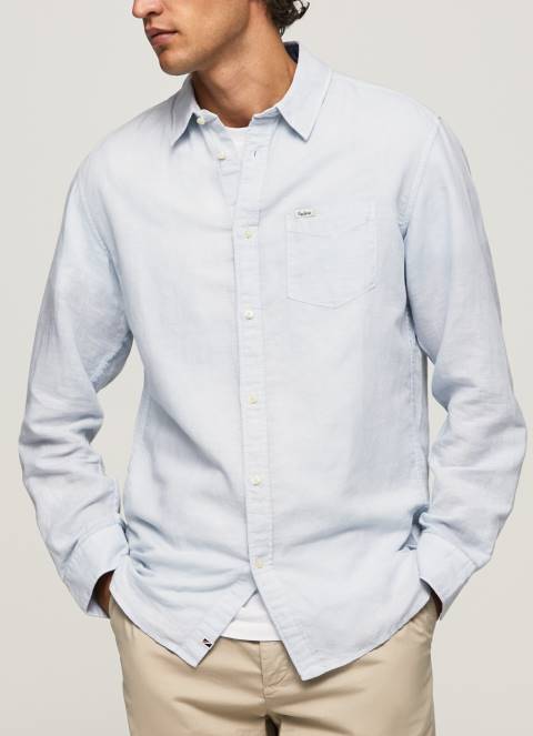 muškarci bjelilo plavo parker majica dugih rukava Pepe Jeans JZ8H1071