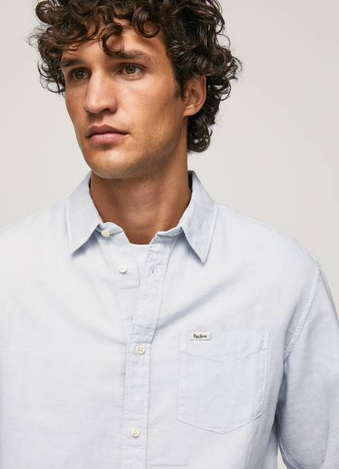 muškarci bjelilo plavo parker majica dugih rukava Pepe Jeans JZ8H1071