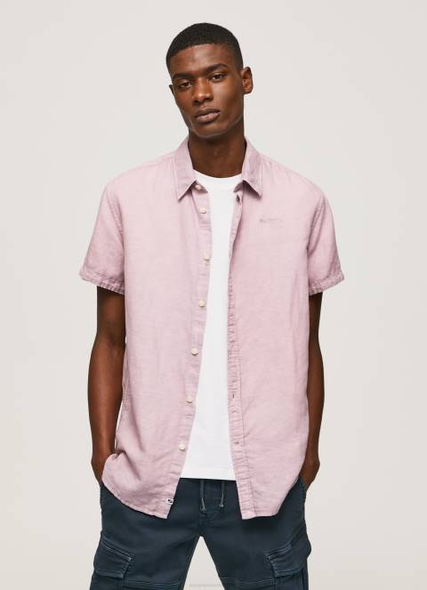 muškarci bjelilo ružičasto parker majica kratkih rukava Pepe Jeans JZ8H1058