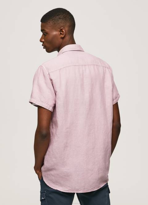 muškarci bjelilo ružičasto parker majica kratkih rukava Pepe Jeans JZ8H1058