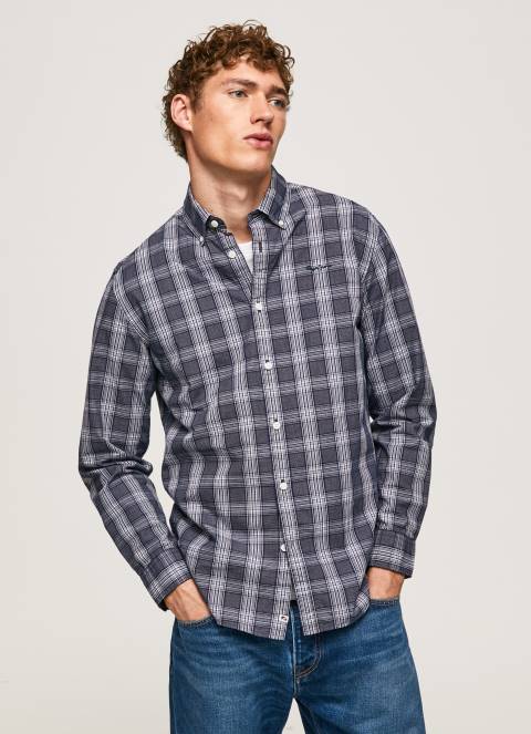 muškarci dulwich lynwood klasična karirana košulja Pepe Jeans JZ8H1033
