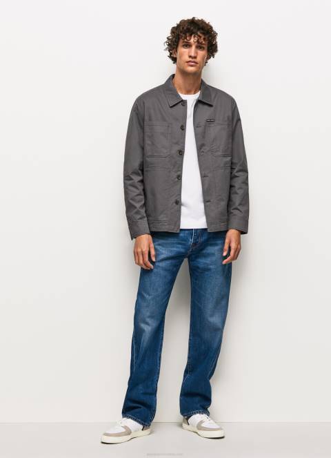 muškarci isprano crno majica od kepera opuštenog kroja Pepe Jeans JZ8H1047