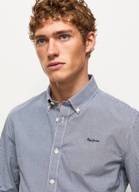 muškarci jarman lamar kockasta poplin košulja Pepe Jeans JZ8H1046