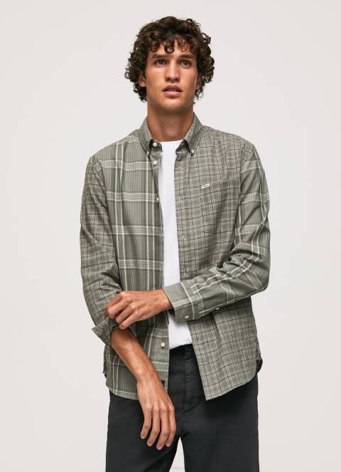 muškarci lijevanje mješovita karirana košulja standardnog kroja Pepe Jeans JZ8H1038