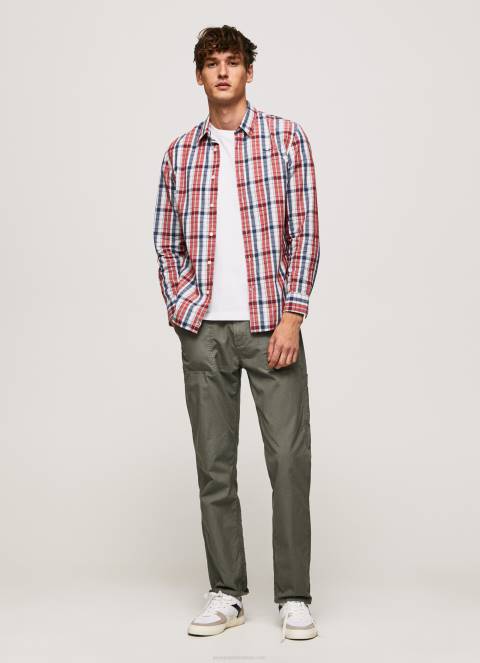 muškarci multi loick kockasta poplin košulja Pepe Jeans JZ8H1067