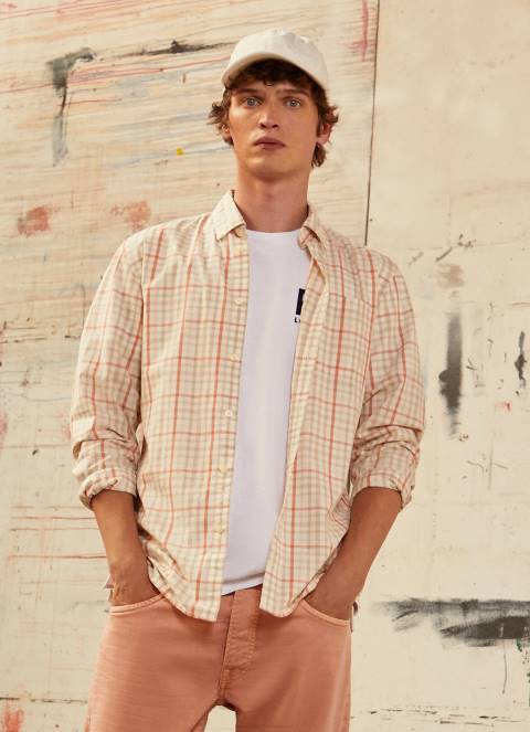 muškarci multi lory karirana poplin košulja Pepe Jeans JZ8H1068