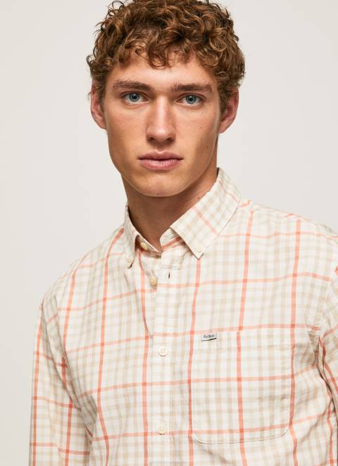 muškarci multi lory karirana poplin košulja Pepe Jeans JZ8H1068