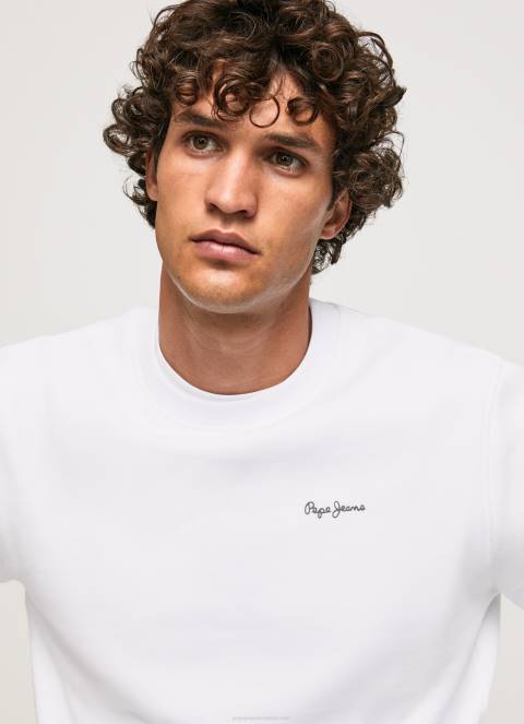 muškarci bijela skakač za ispis fotografija Pepe Jeans JZ8H867