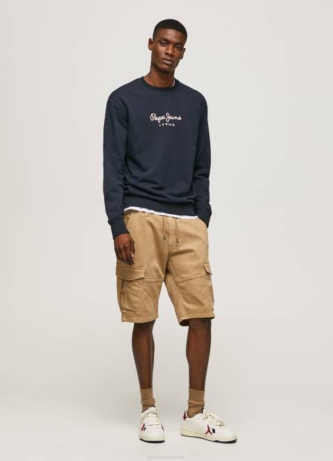 muškarci dulwich pamučni džemper s otisnutim logotipom Pepe Jeans JZ8H884