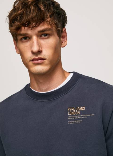 muškarci dulwich pamučni džemper sa zaobljenim ovratnikom Pepe Jeans JZ8H873