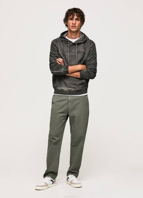 muškarci isprano crno bandana pamučni džemper Pepe Jeans JZ8H893