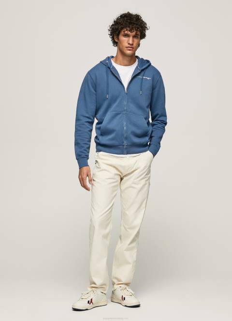 muškarci jarman džemper s logotipom i patentnim zatvaračem Pepe Jeans JZ8H911