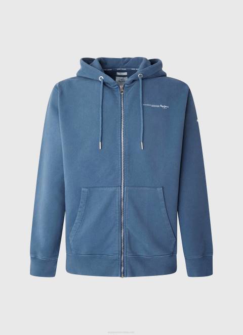 muškarci jarman džemper s logotipom i patentnim zatvaračem Pepe Jeans JZ8H911