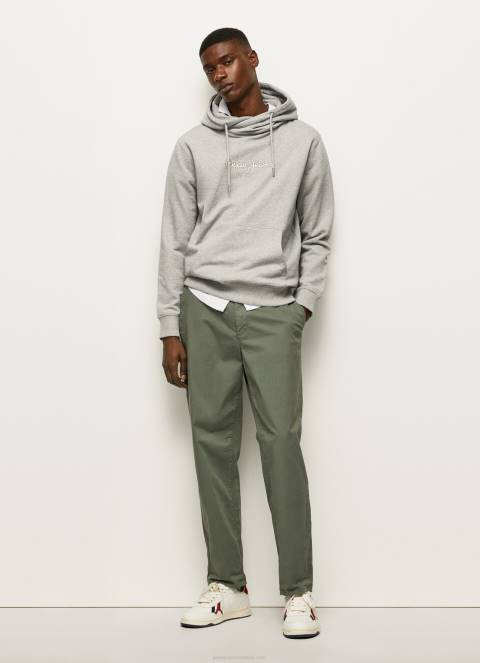 muškarci sivi lapor džemper s logotipom visoke gustoće Pepe Jeans JZ8H904