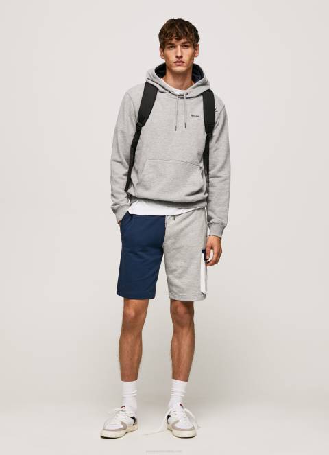 muškarci sivi lapor podesiva pamučna majica s kapuljačom Pepe Jeans JZ8H896