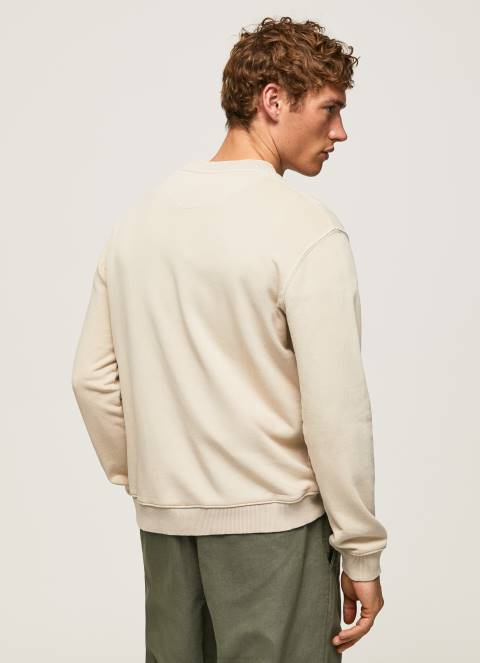 muškarci slad pamučni džemper ispran kiselinom Pepe Jeans JZ8H886