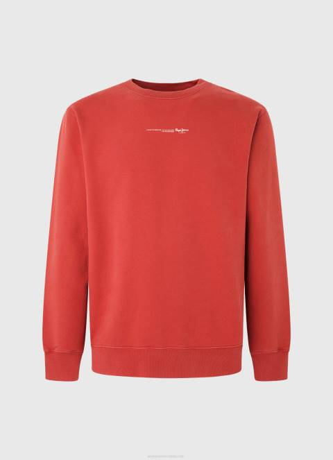 muškarci studio crvena pamučna majica s printom logotipa Pepe Jeans JZ8H906