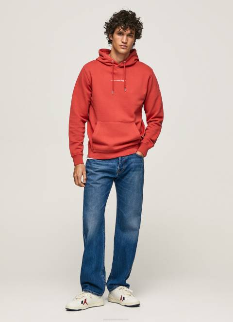 muškarci studio crvena pamučni džemper s kapuljačom Pepe Jeans JZ8H909