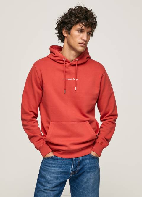 muškarci studio crvena pamučni džemper s kapuljačom Pepe Jeans JZ8H909