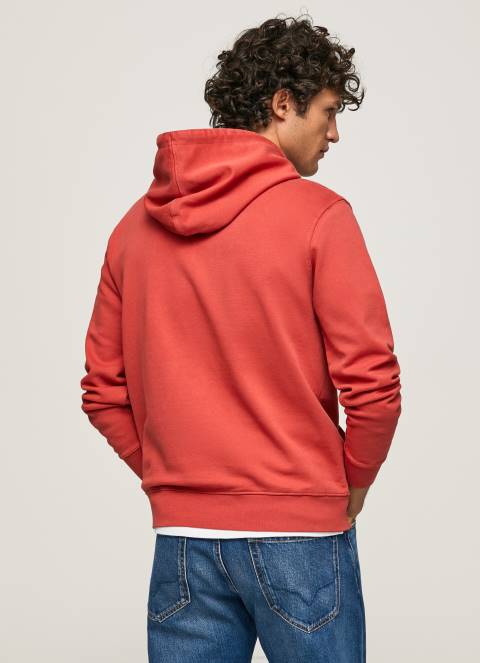 muškarci studio crvena pamučni džemper s kapuljačom Pepe Jeans JZ8H909