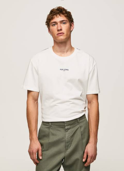 muškarci bijela majica s printom fotografija Pepe Jeans JZ8H981