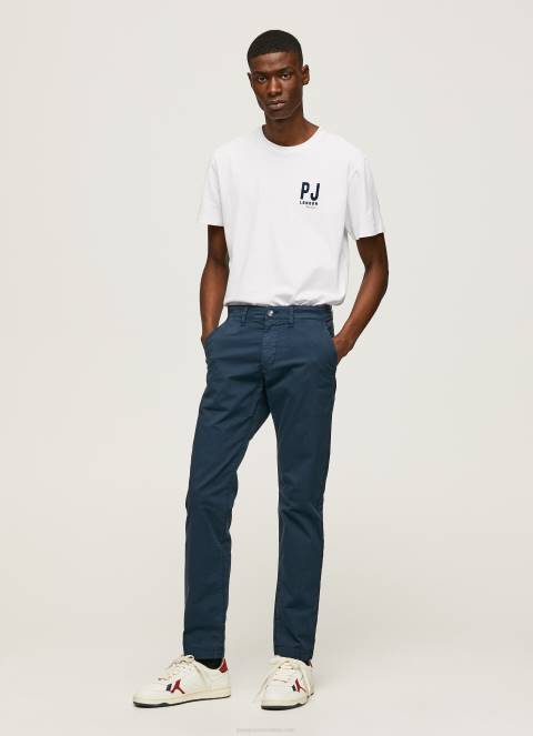 muškarci bijela majica s printom logotipa Pepe Jeans JZ8H953