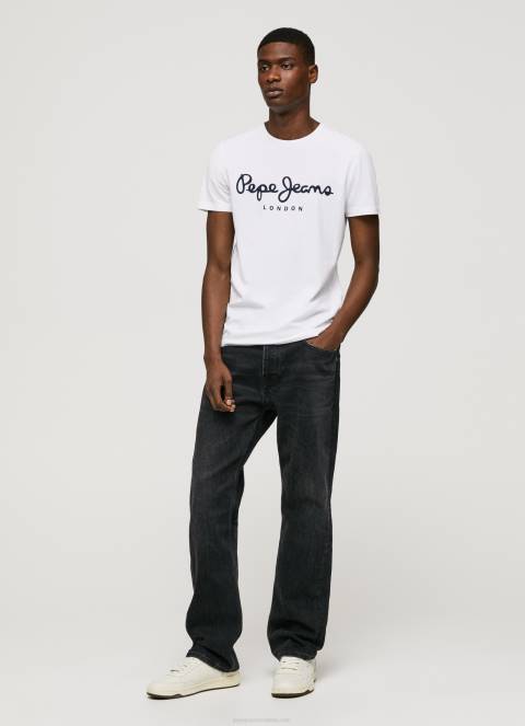 muškarci bijela pamučna majica kratkih rukava Pepe Jeans JZ8H1002