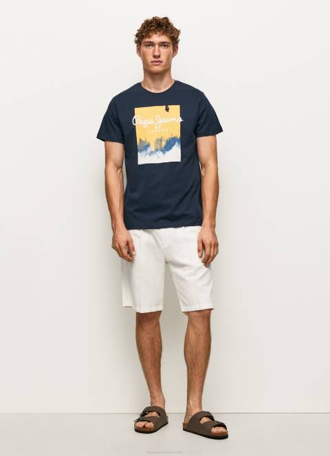 muškarci dulwich majica s printom logotipa Pepe Jeans JZ8H979